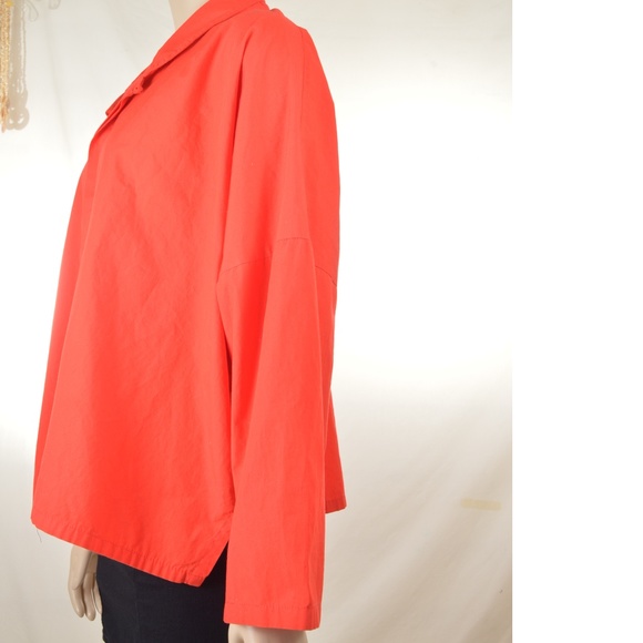 Planet Lauren Grossman red OSFA top shirt dropped